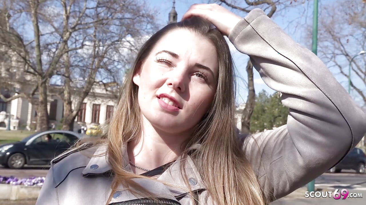 GERMAN SCOUT – 18yr young curvy big tits girl Lucie pickup and fuck